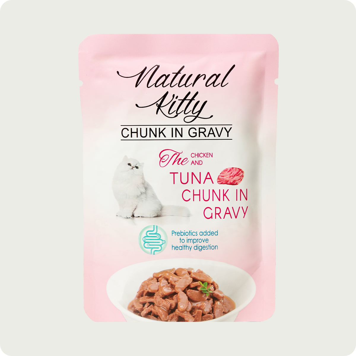 Natural Kitty Chicken and Tuna Chunk in Gravy