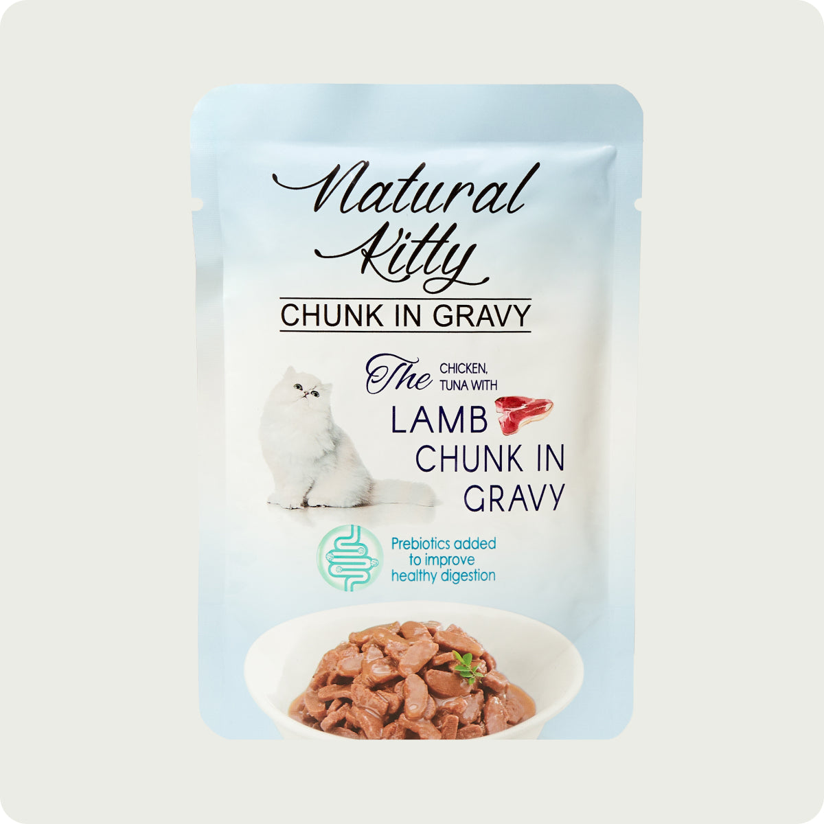 Natural Kitty Chicken, Tuna with Lamb Chunk in Gravy