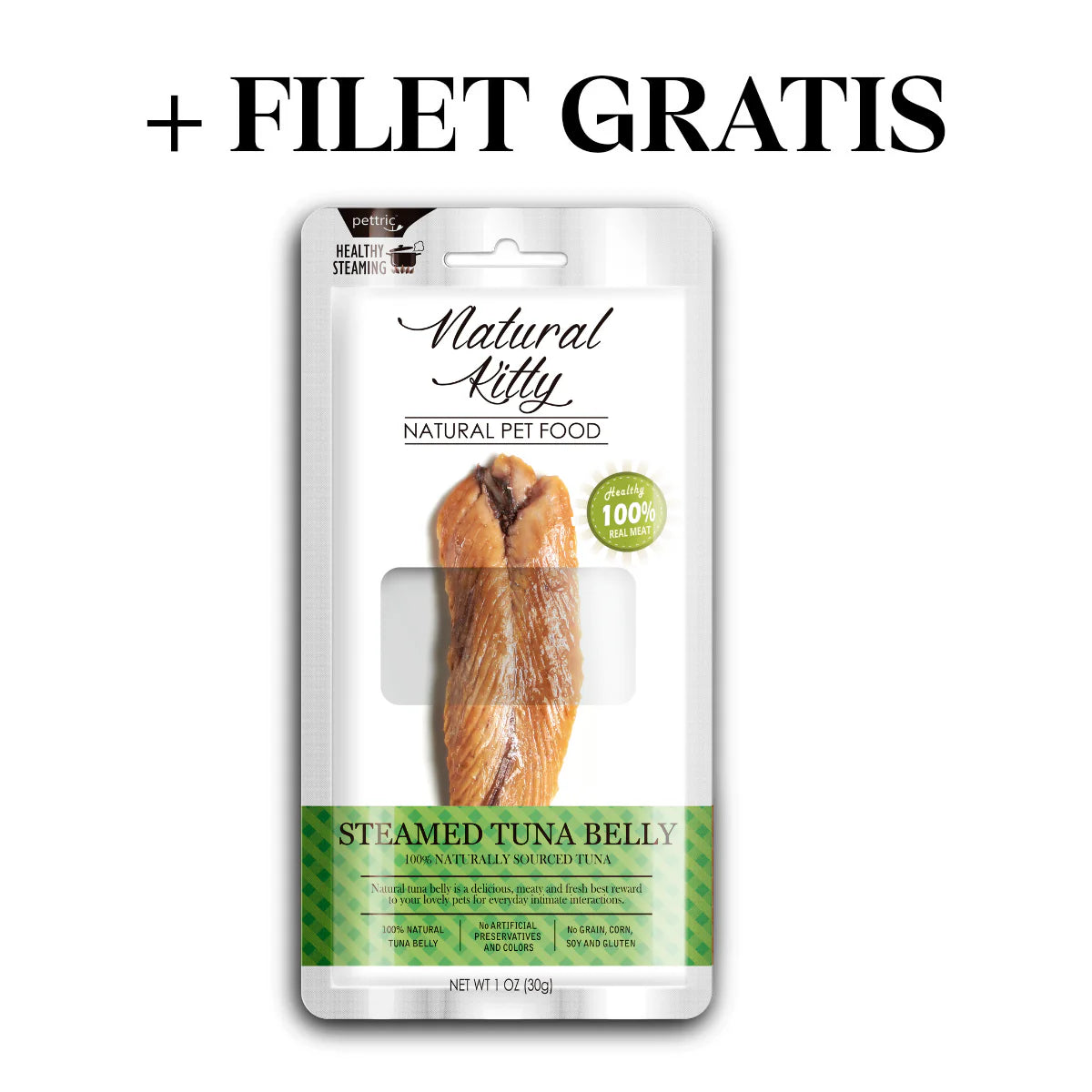 Chérie Dry Cat Food Grain-Free Salmon Entrées 400g. + Free 1 Fillet