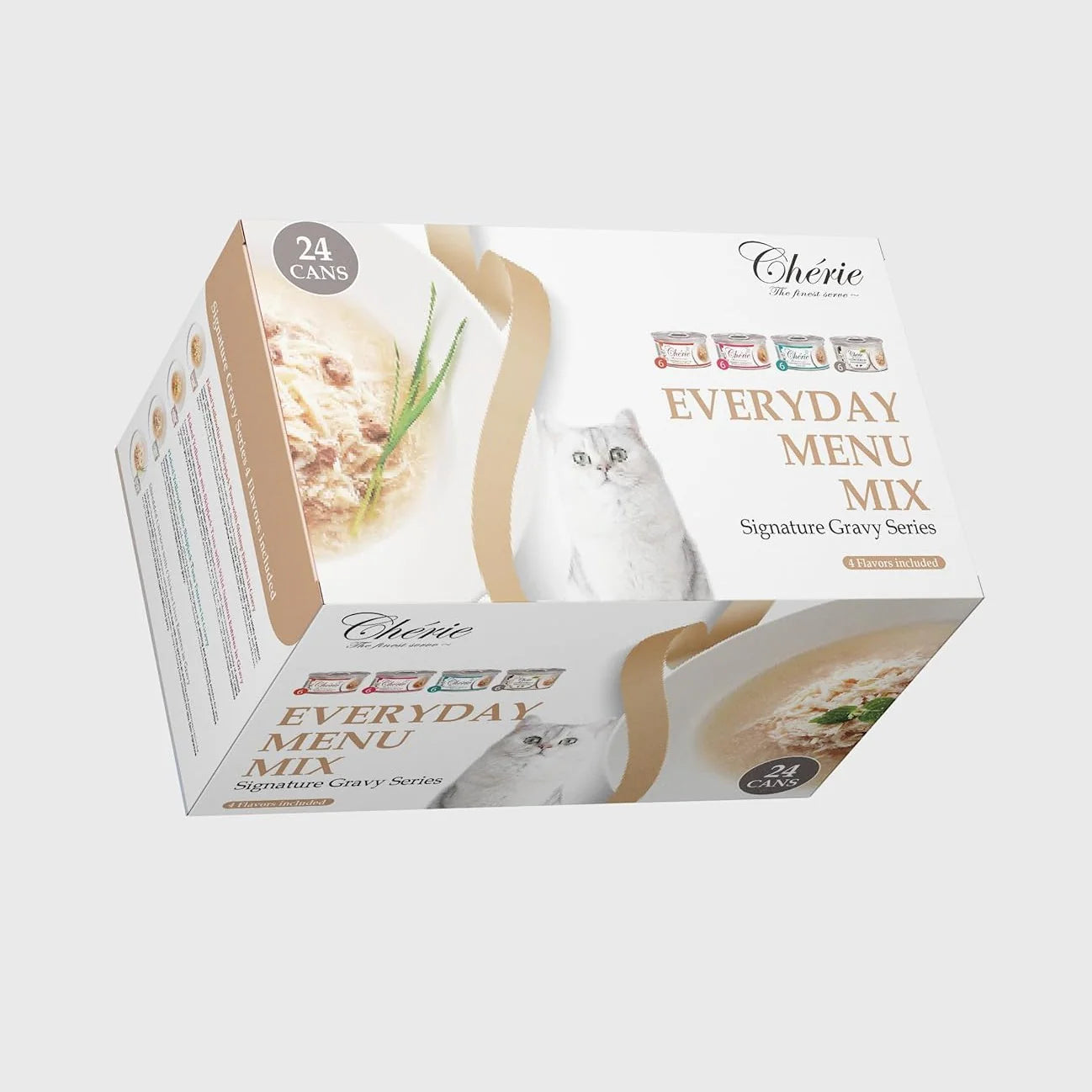 Chérie Everyday Menu Mix 24 szt. X 80 g. + Free 2 Meaty Cubes