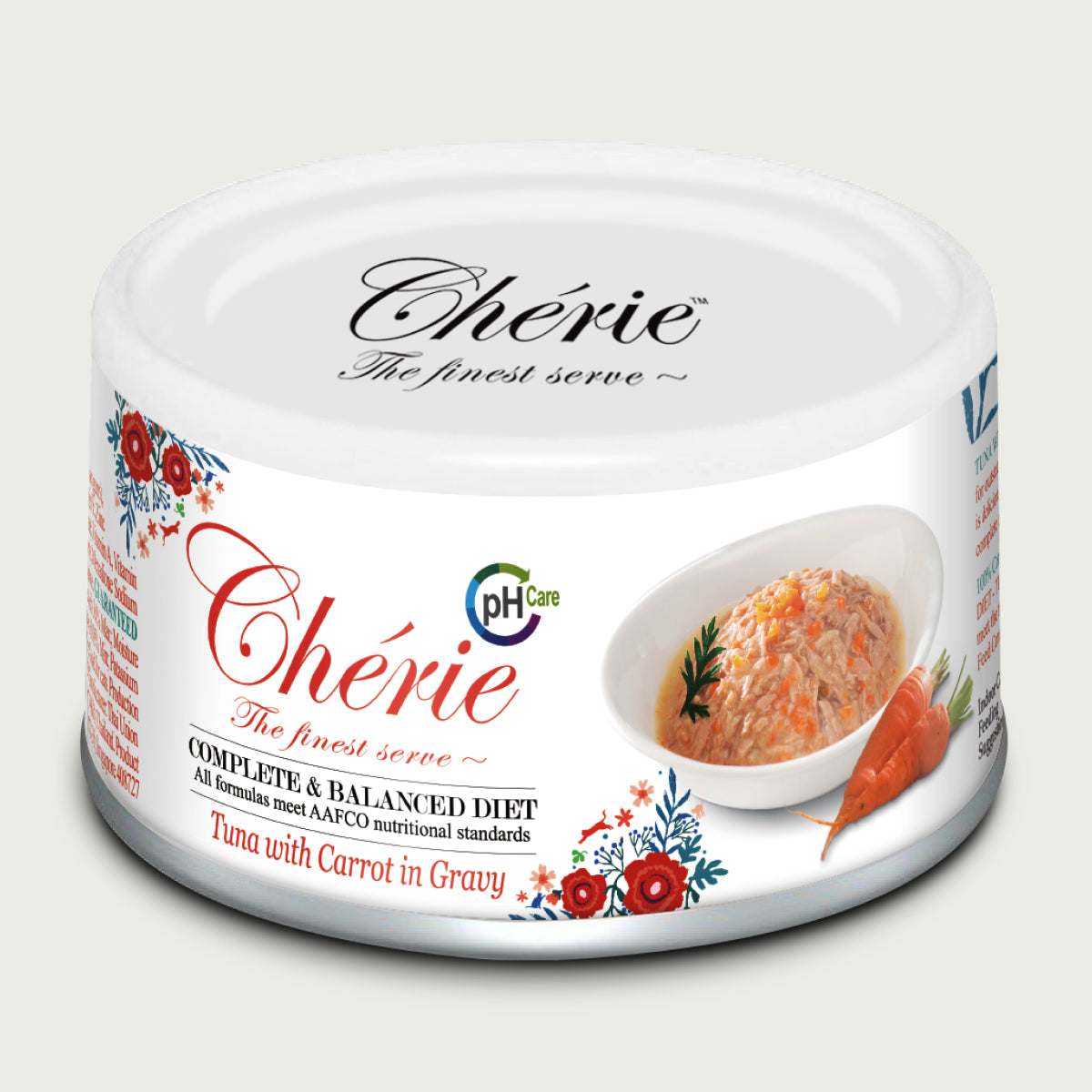 Set | Chérie Special Diet Wet Food Tuna with Carrots 80 g + 1 Free Fillet