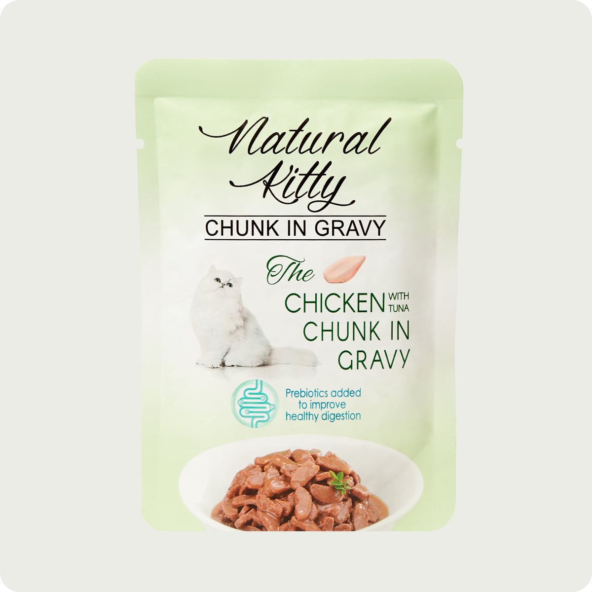 Natural Kitty Chicken with Tuna Chunk in Gravy