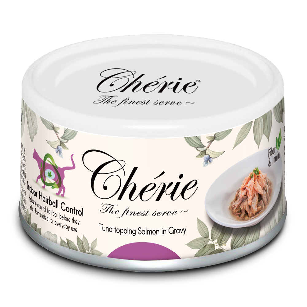 Set Chérie Special Diet Wet Food Tuna with Salmon 80 g + 1 Free Fillet
