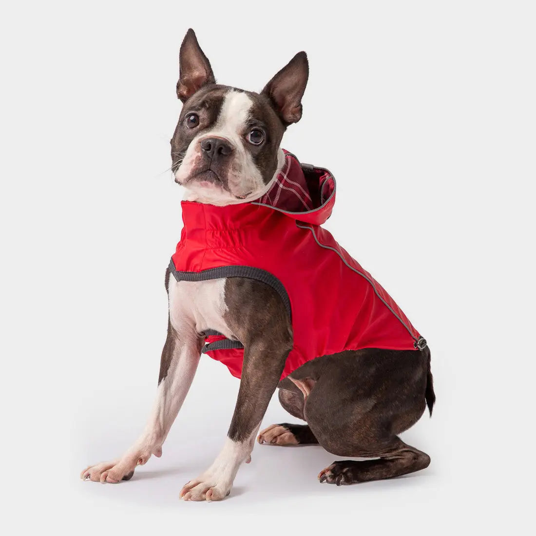 GF Pet Reversible Dog Raincoat | Red & Yellow Waterproof Jacket