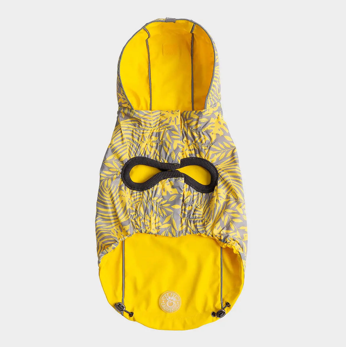 GF Pet Reversible Dog Raincoat | Yellow & Navy Waterproof Jacket