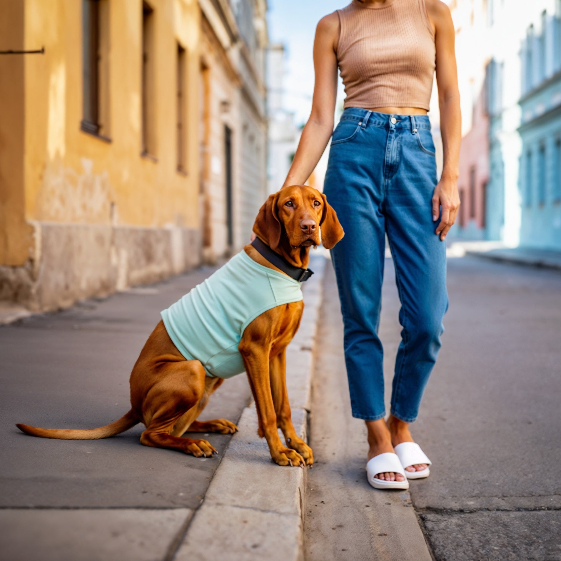 Dog Cooling Ice Vest® | GF Pet of Canada | Light Aqua