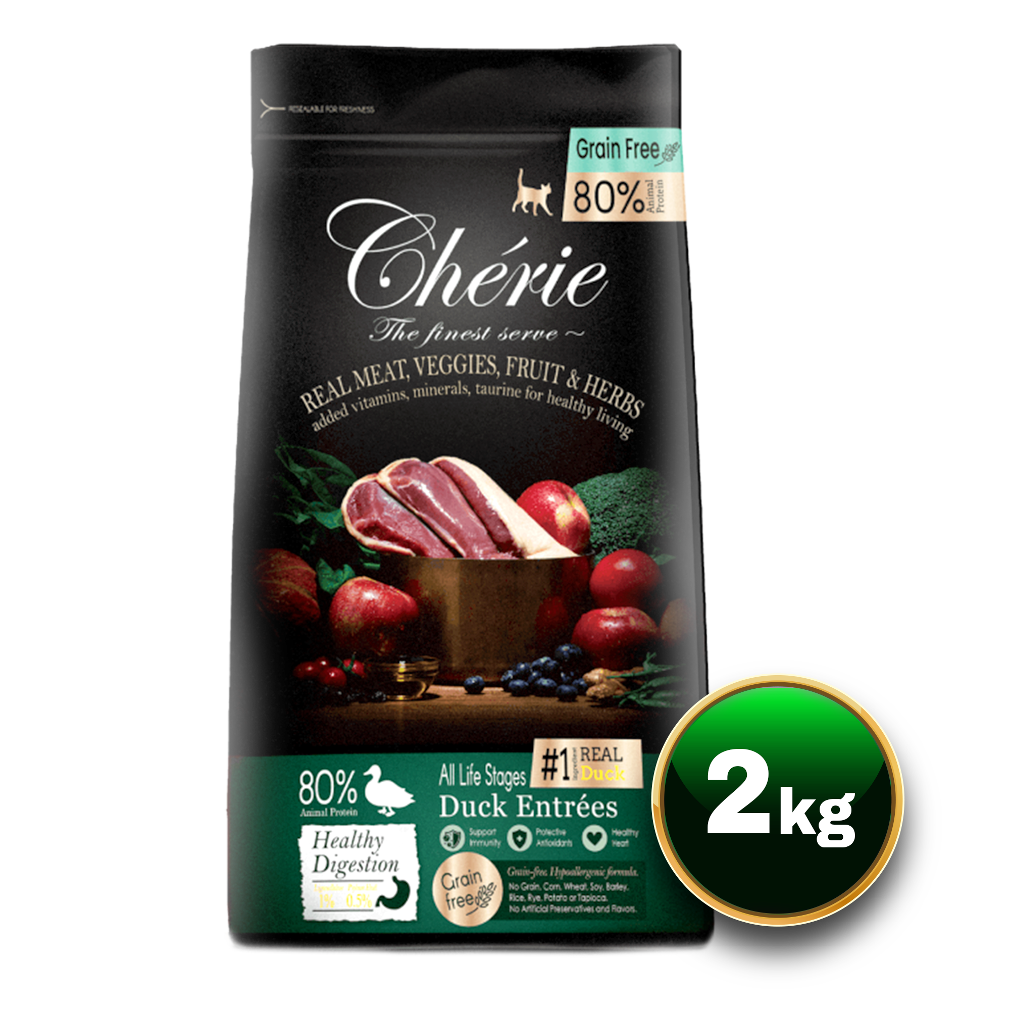 Chérie Dry food Duck 2kg.